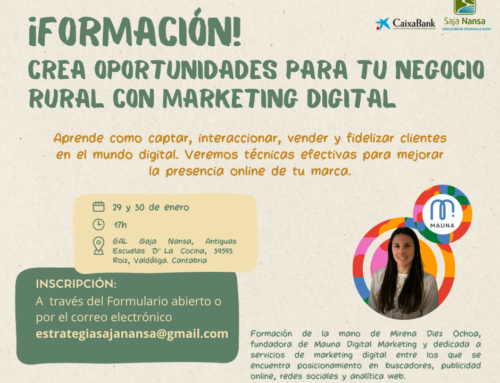 Curso de Formación en Marketing Digital para tu negocio rural – CaixaBank en la ADR Saja Nansa